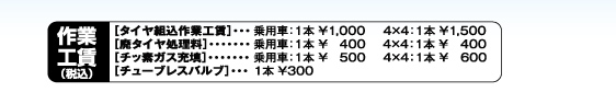 作業工賃